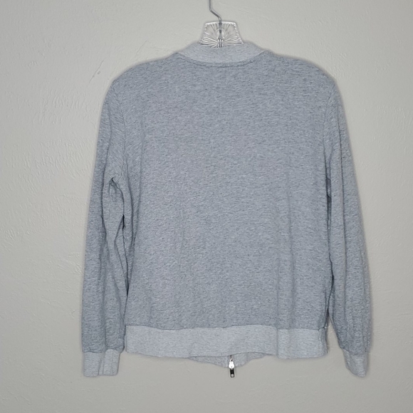 Eileen Fisher Organic Cotton Knit Bomber Jacket - Picture 2 of 6